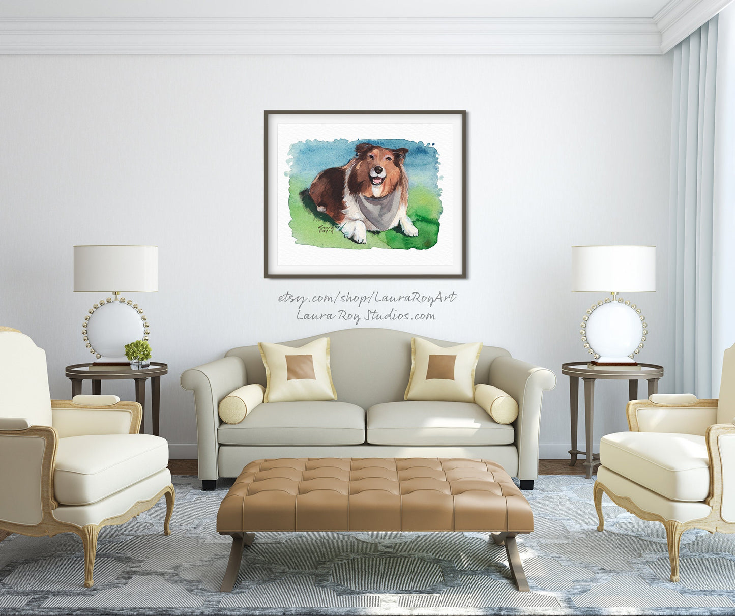 Sheltie Watercolor | Giclée Print