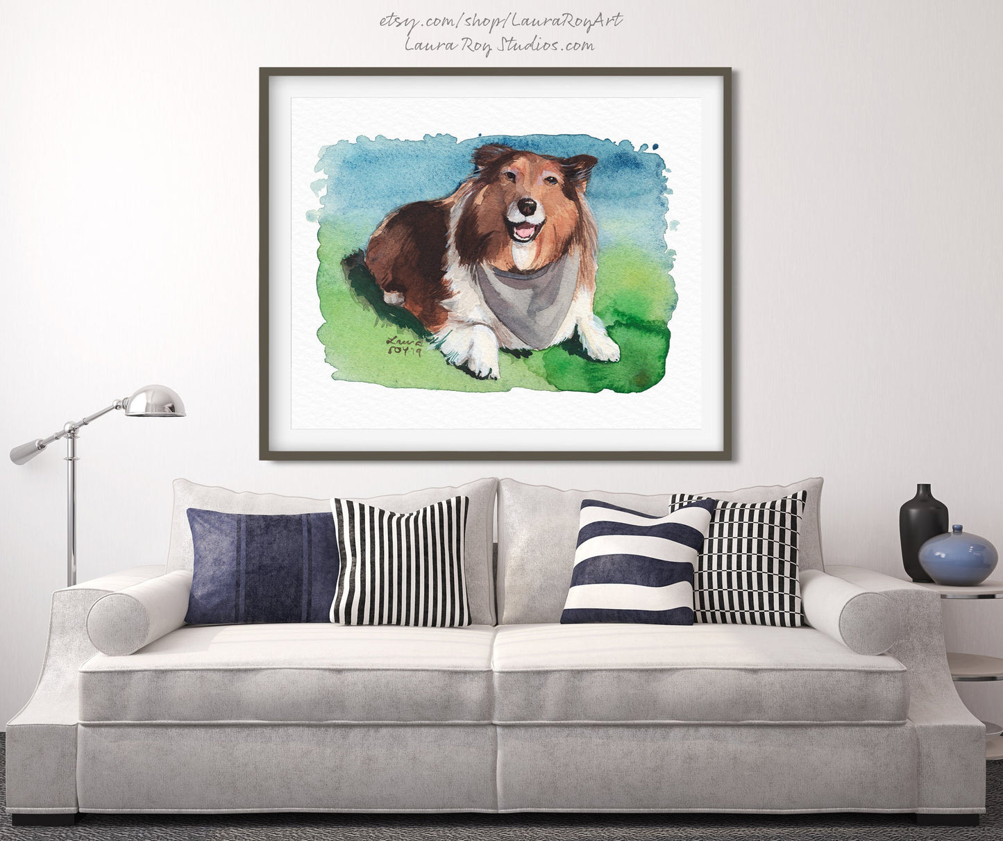 Sheltie Watercolor | Giclée Print