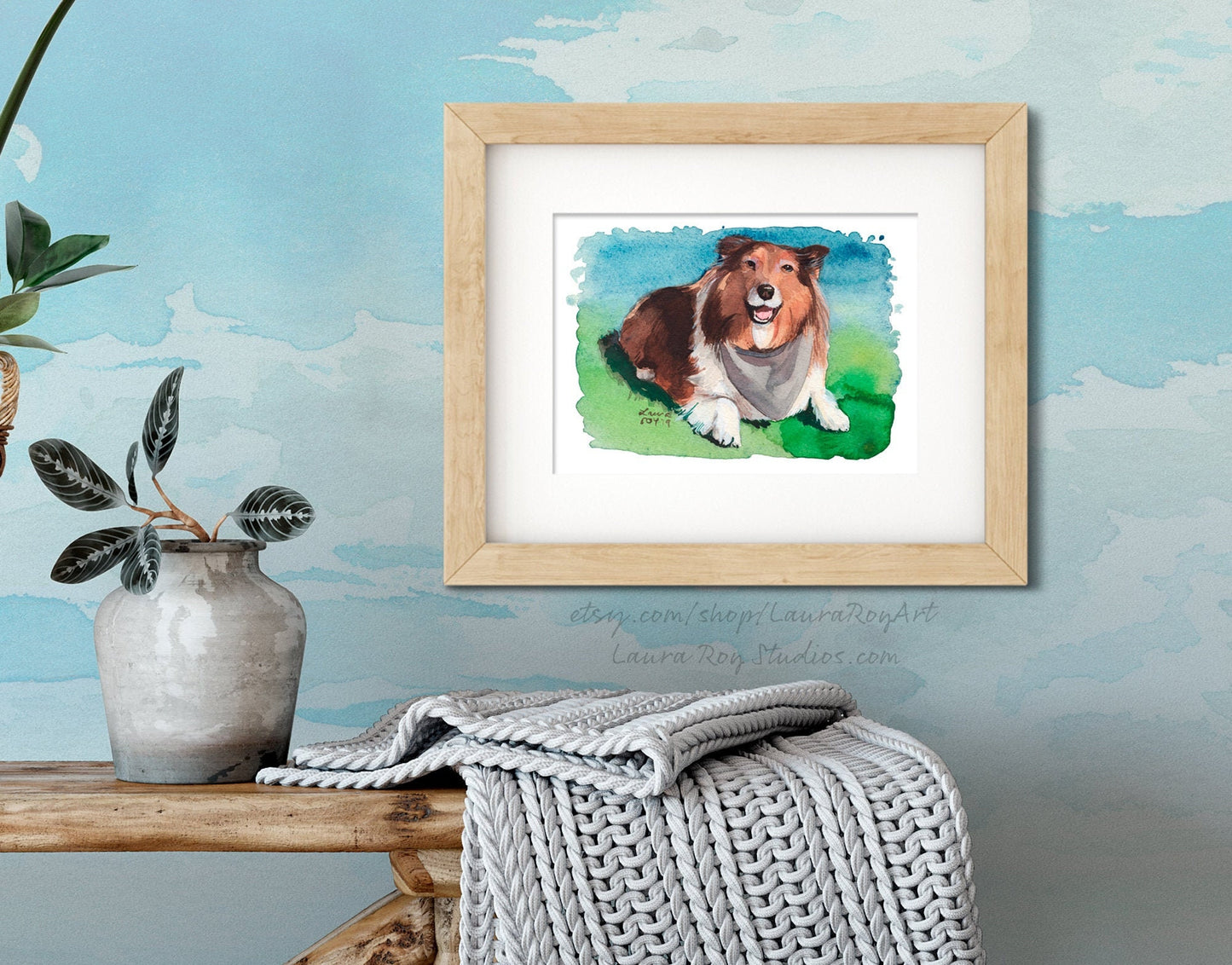 Sheltie Watercolor | Giclée Print