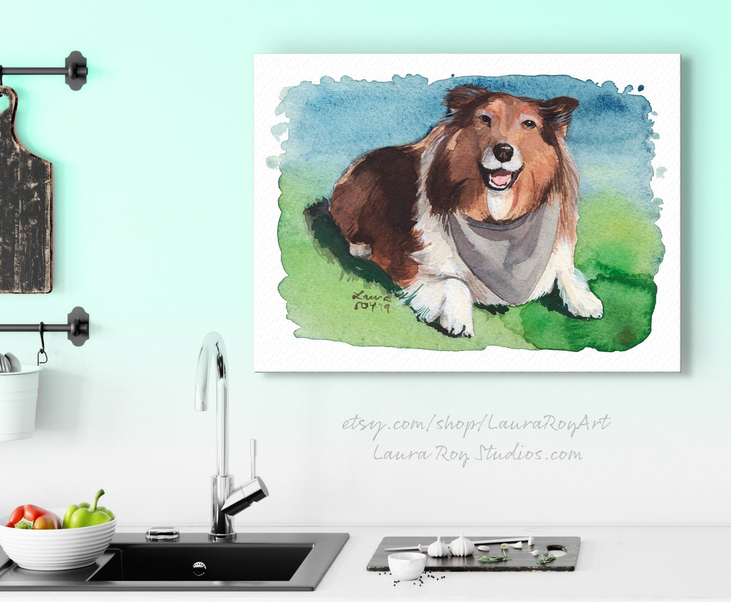 Sheltie Watercolor | Giclée Print