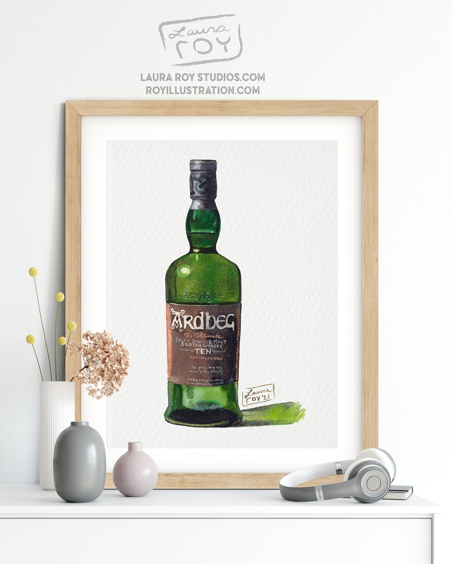 Ardbeg 10 Watercolor | Giclée Print