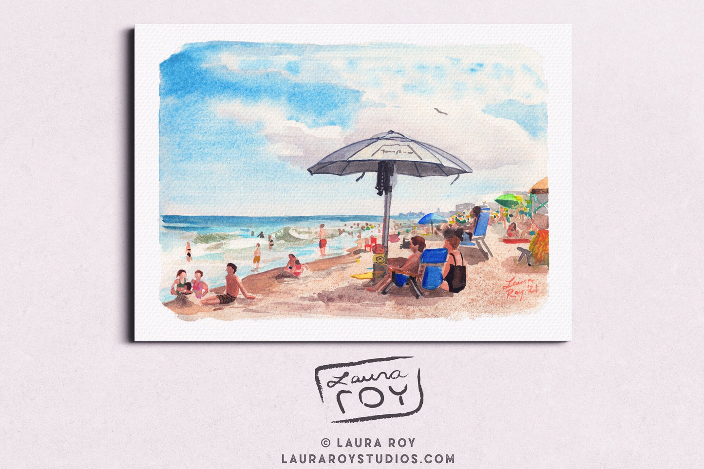 Cocoa Beach Watercolor | Giclée Print