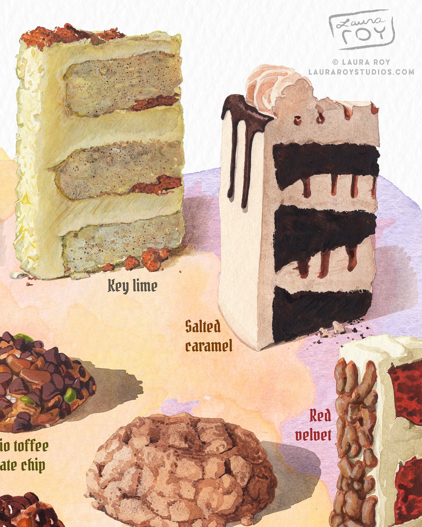 Cookies and Cakes (Gideon's) Watercolor | Giclée Print