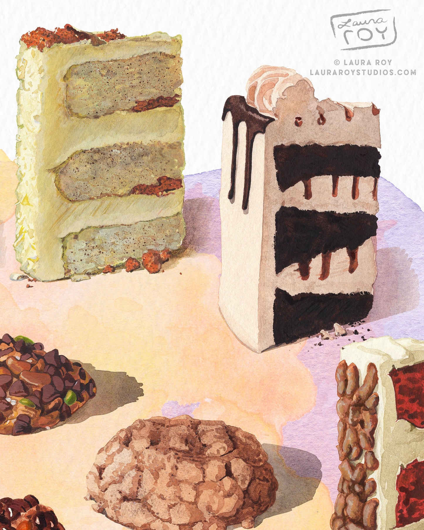 Cookies and Cakes (Gideon's) Watercolor | Giclée Print