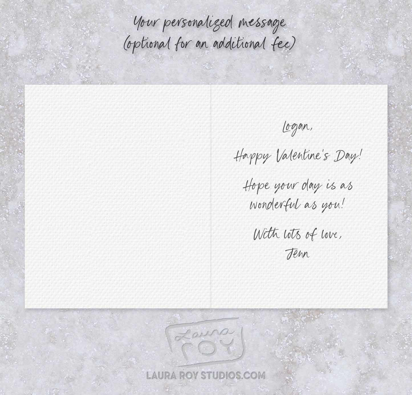 Personalized Conversation Hearts Card - Watercolor Candy Hearts with Custom Messages for Valentine's Day (Single or Set)