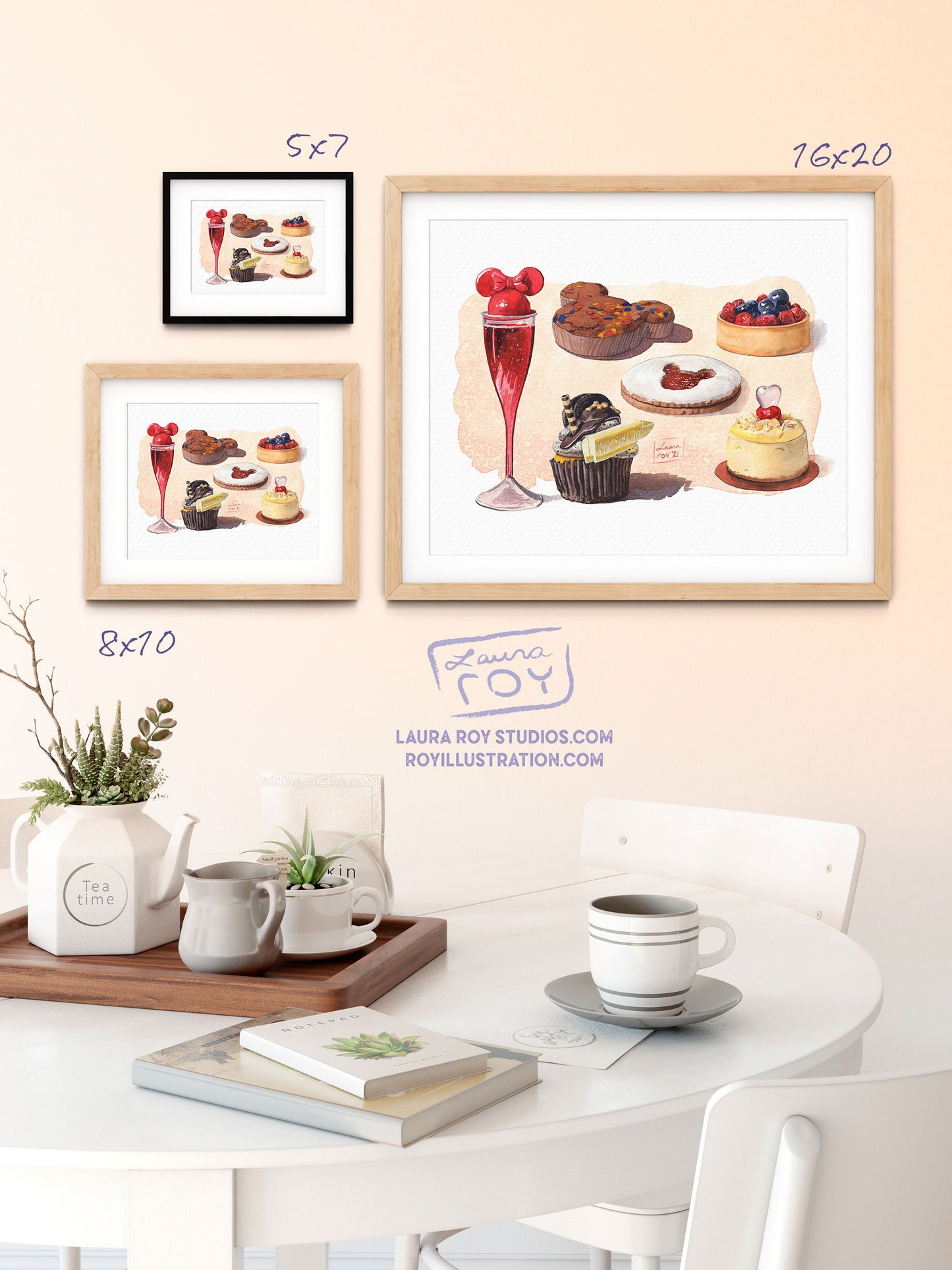 Desserts of Disney III | Watercolor Giclée Print | Disney World and Disney Springs Treats Paintings