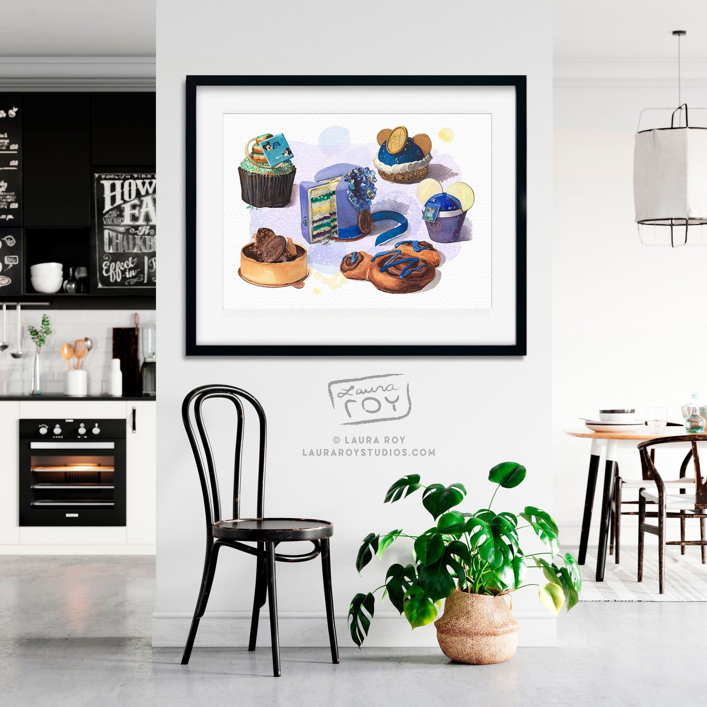 Desserts of Disney Watercolor 50th Anniversary Giclée Print | Disney World and Disney Springs Treats Paintings