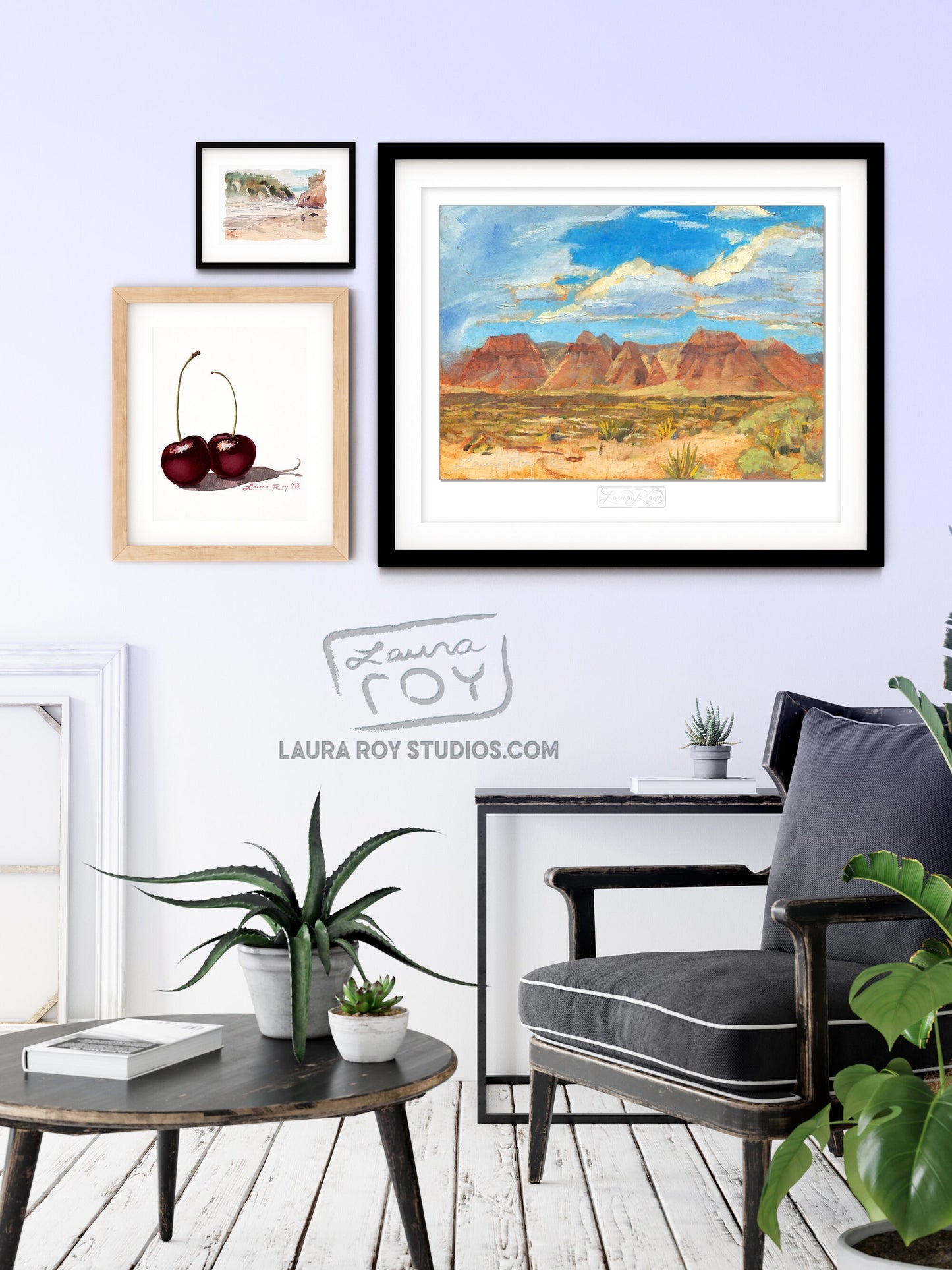 Red Rock Canyon Oil Painting | Giclée Print