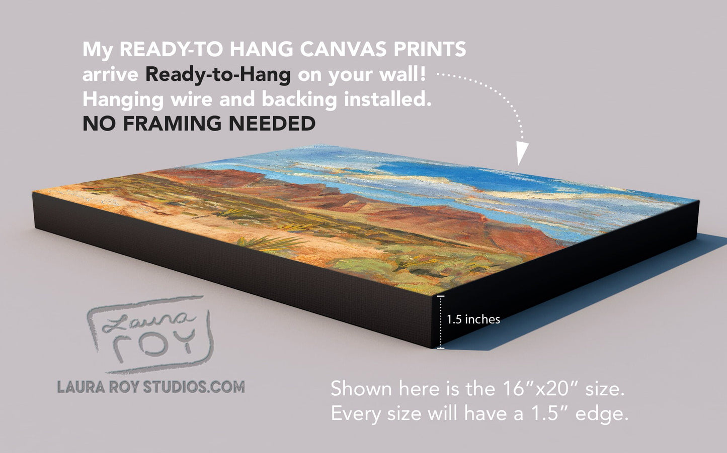 Red Rock Canyon Oil Painting | Giclée Print