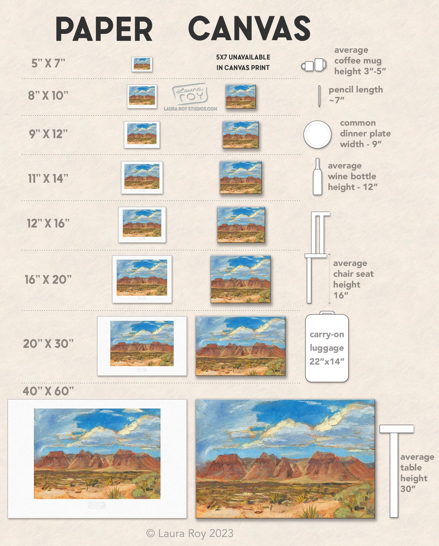 Red Rock Canyon Oil Painting | Giclée Print