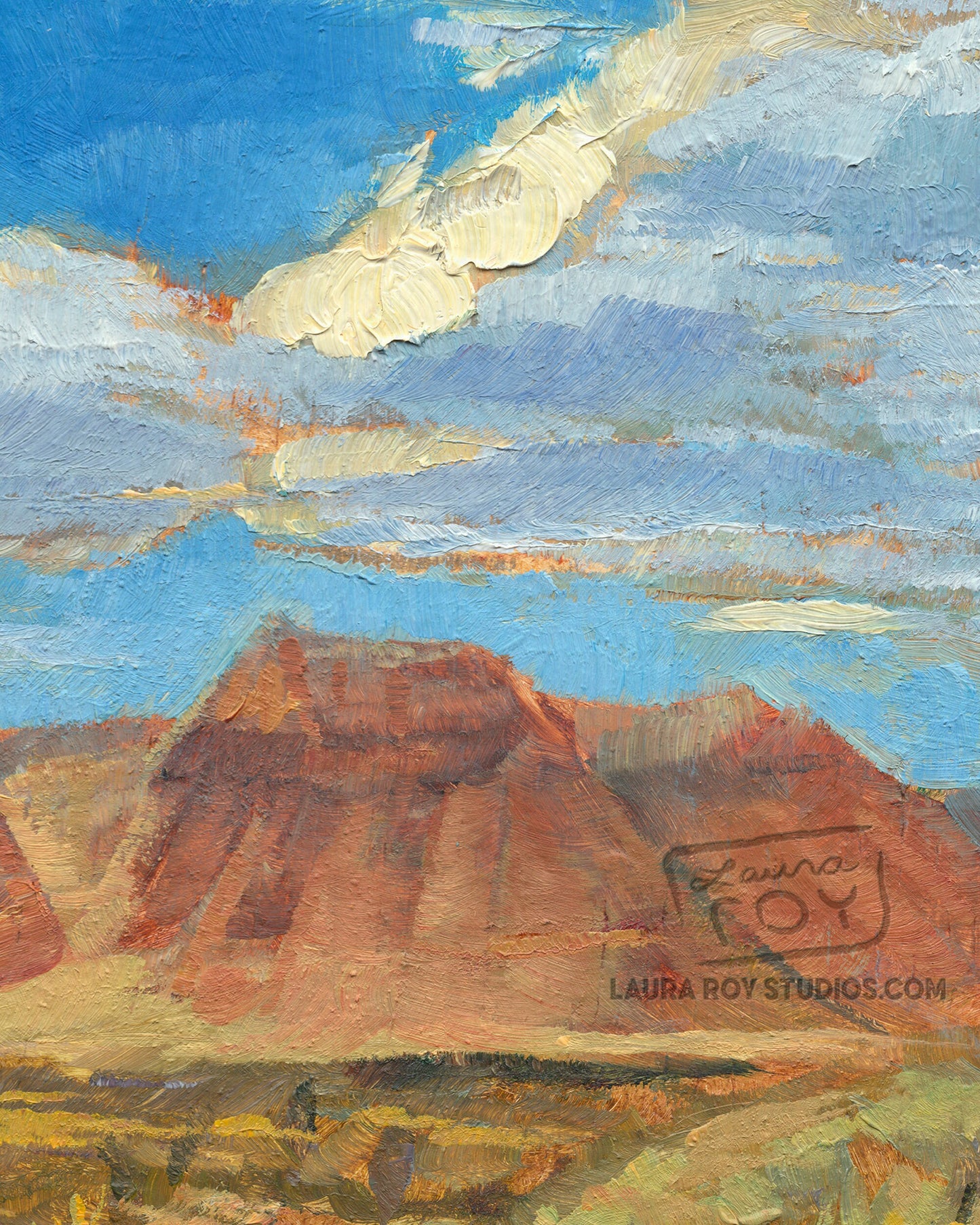 Red Rock Canyon Oil Painting | Giclée Print
