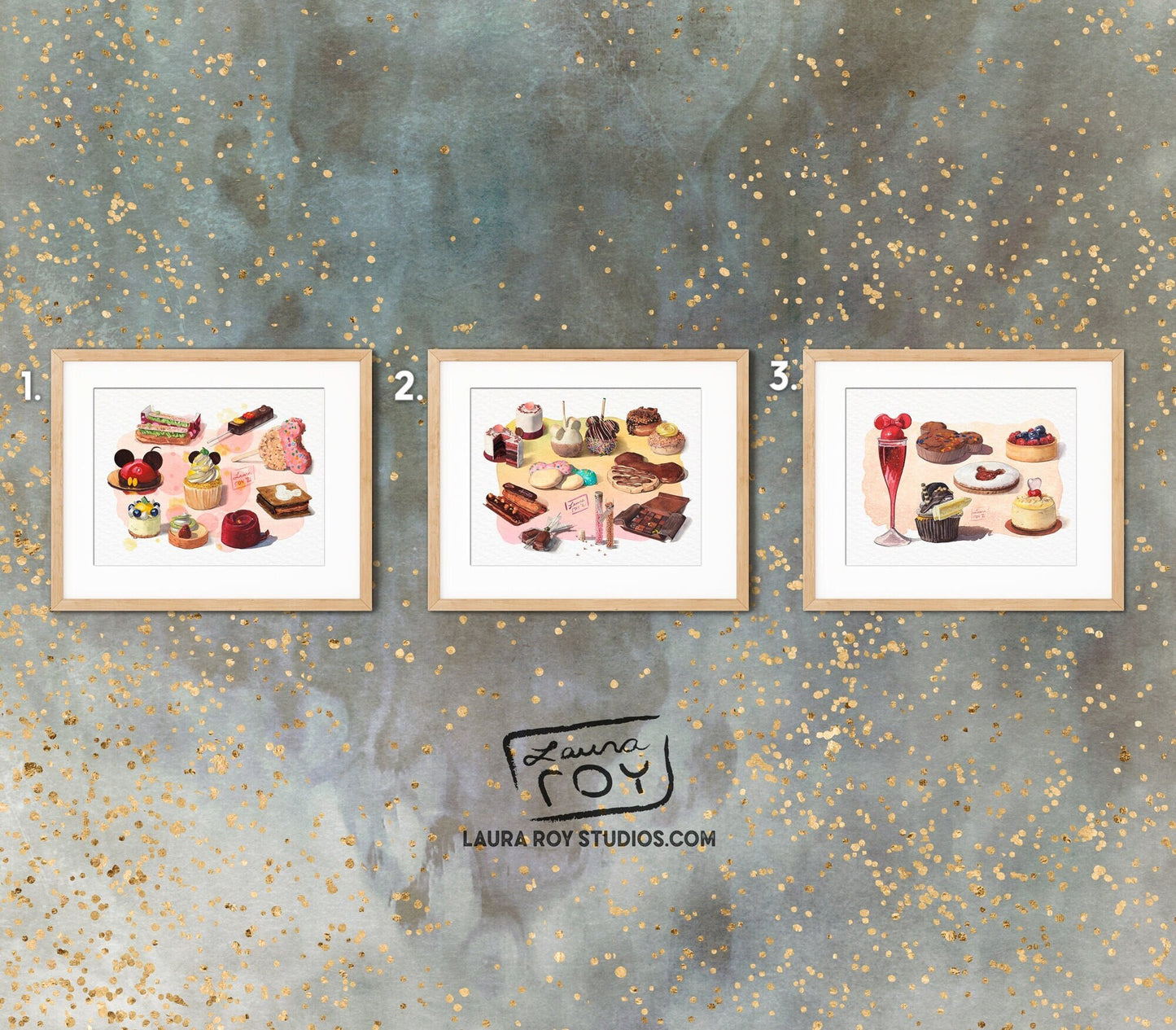 Desserts of Disney (Choose 3) Watercolors | Giclée Prints