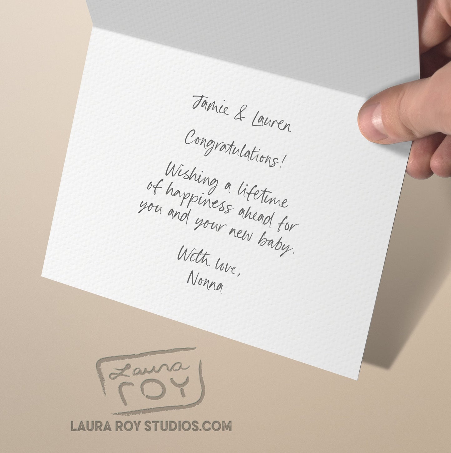 Watercolor Animals Custom Card/Set