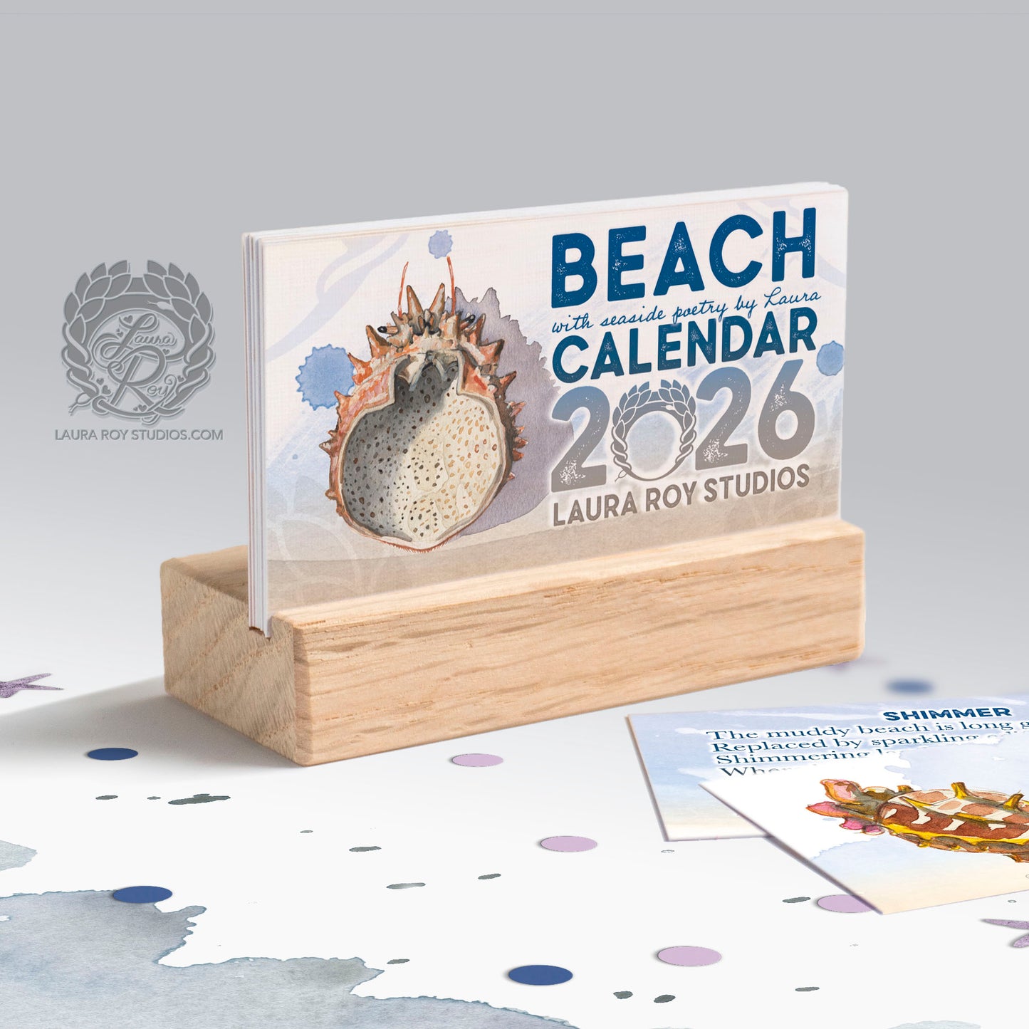 2026 Beach Mini Art Calendar