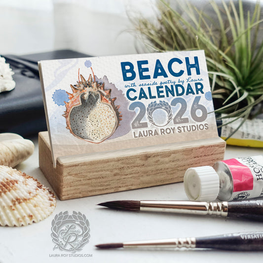 2026 Beach Mini Art Calendar
