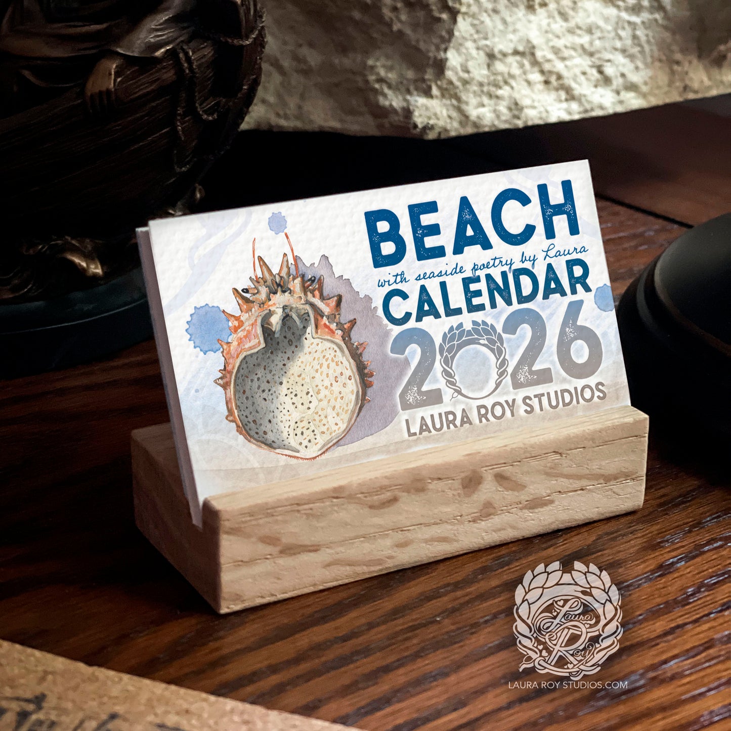 2026 Beach Mini Art Calendar