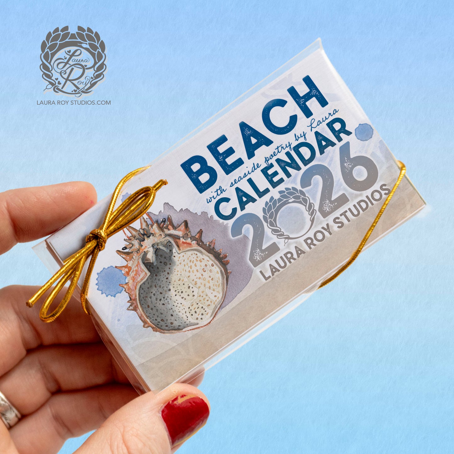2026 Beach Mini Art Calendar