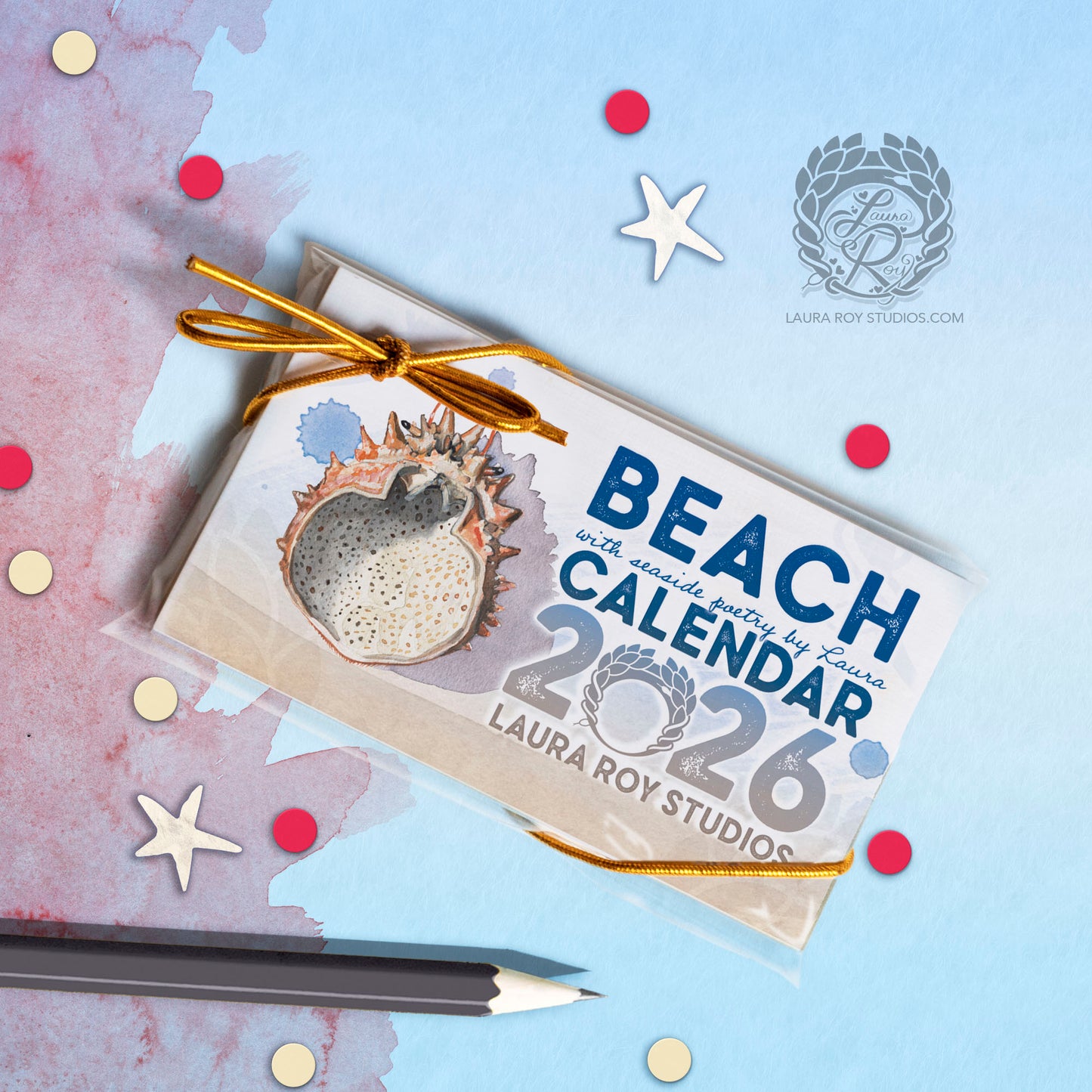 2026 Beach Mini Art Calendar