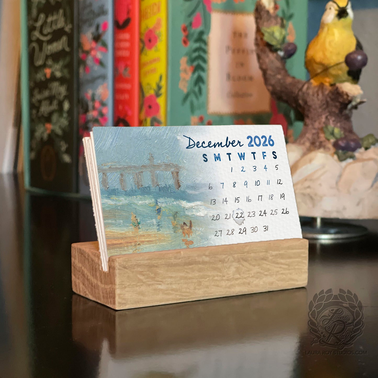 2026 Beach Mini Art Calendar