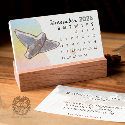 2026 Birds Watercolor Mini Calendar
