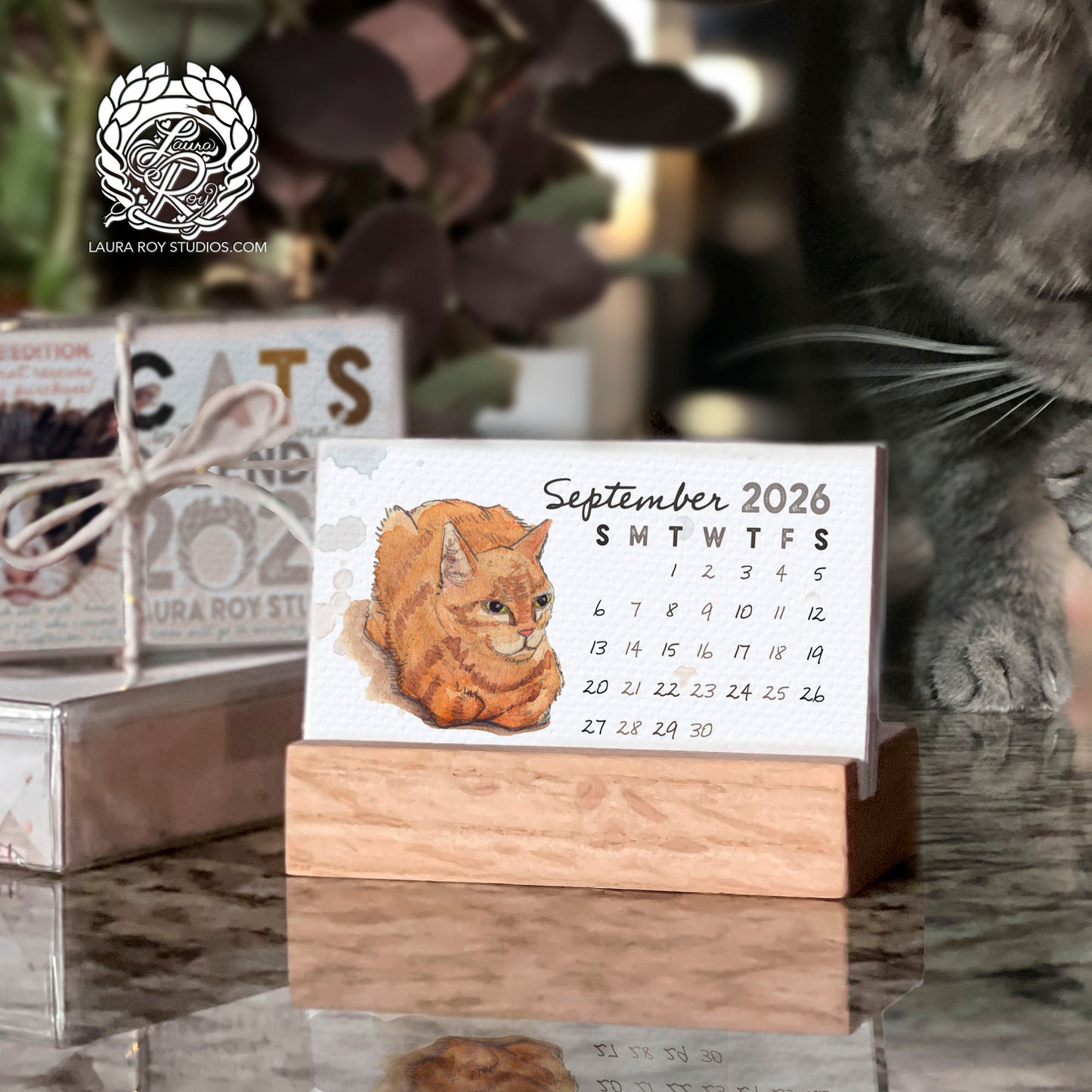 2026 Cats Mini Calendar - Mixtape Rescue Cats Edition