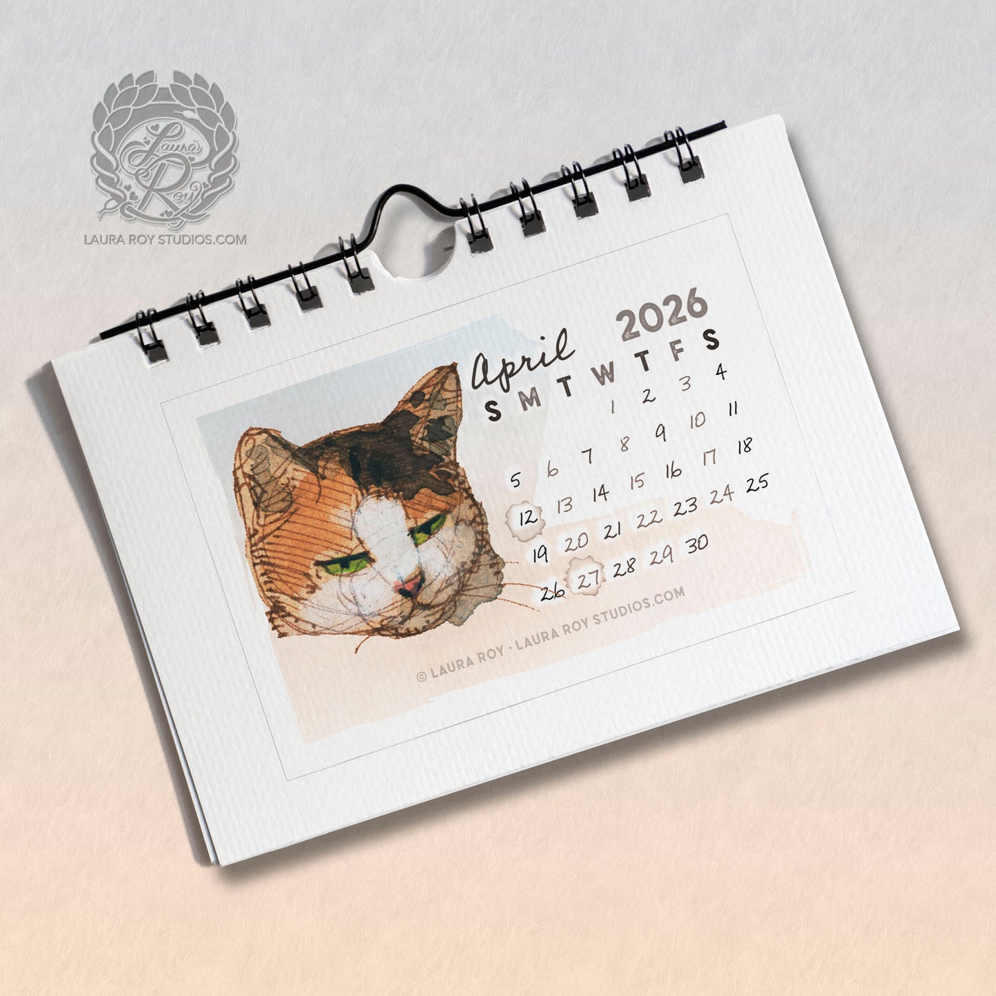 2026 Cats Mini Calendar - Mixtape Rescue Cats Edition