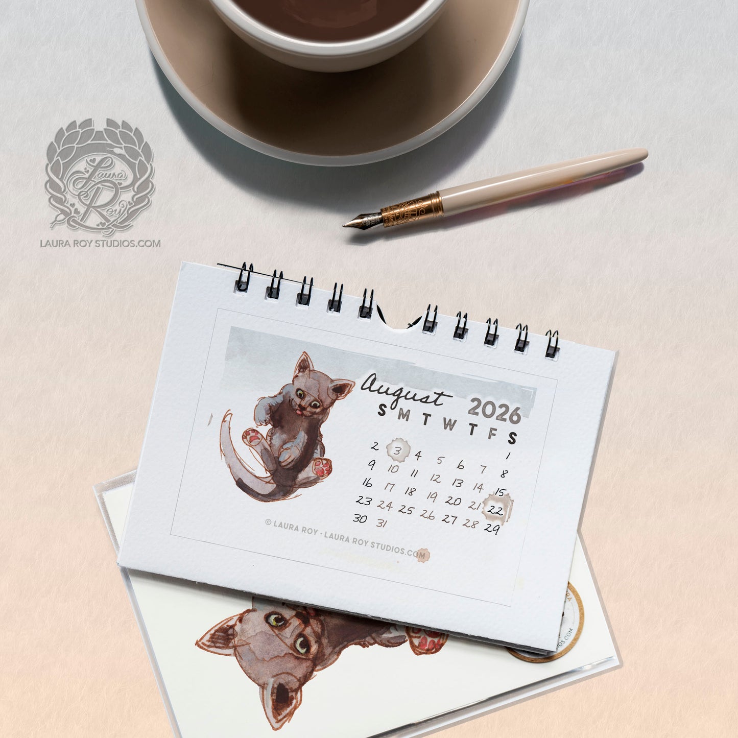 2026 Cats Mini Calendar - Mixtape Rescue Cats Edition