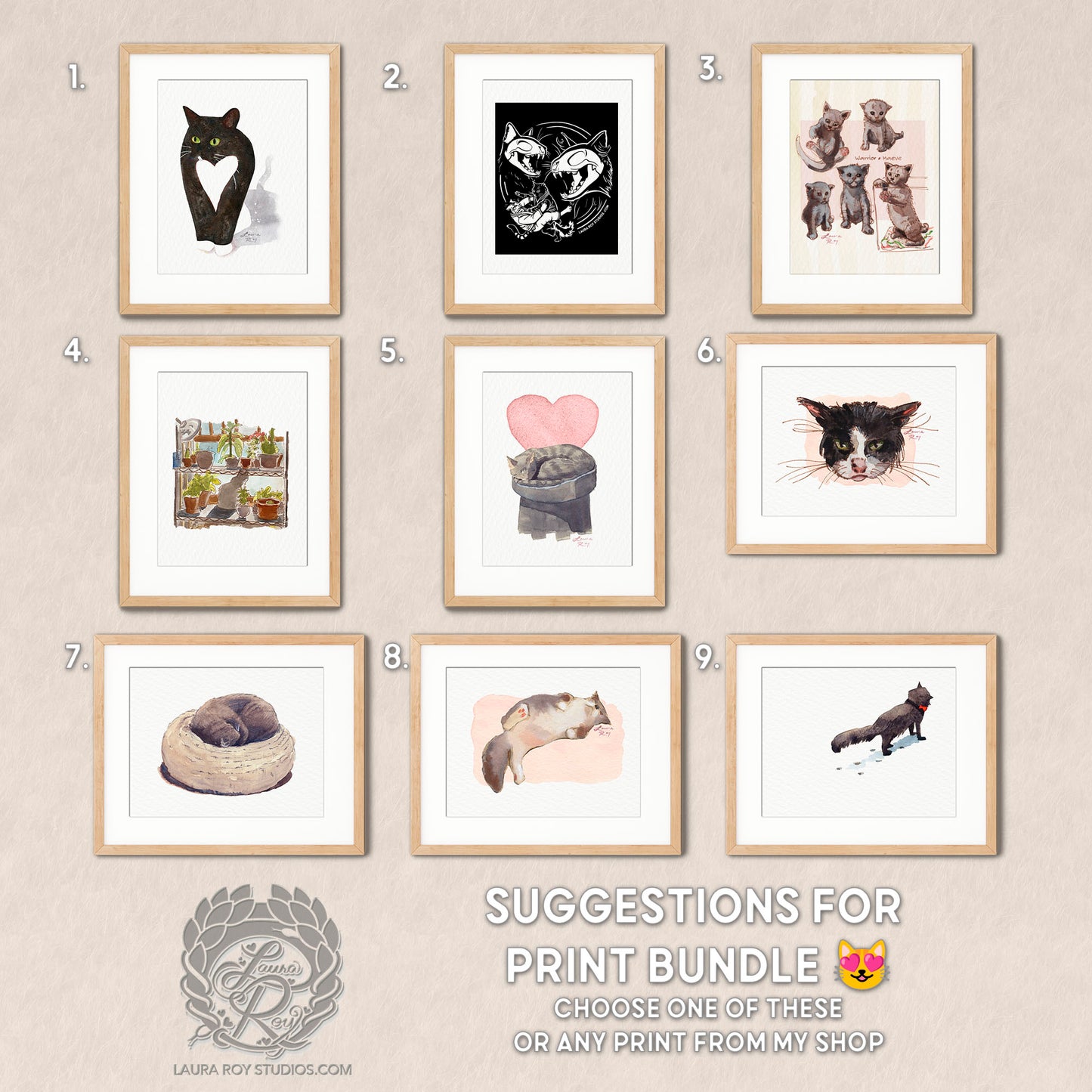 2026 Cats Mini Calendar - Mixtape Rescue Cats Edition