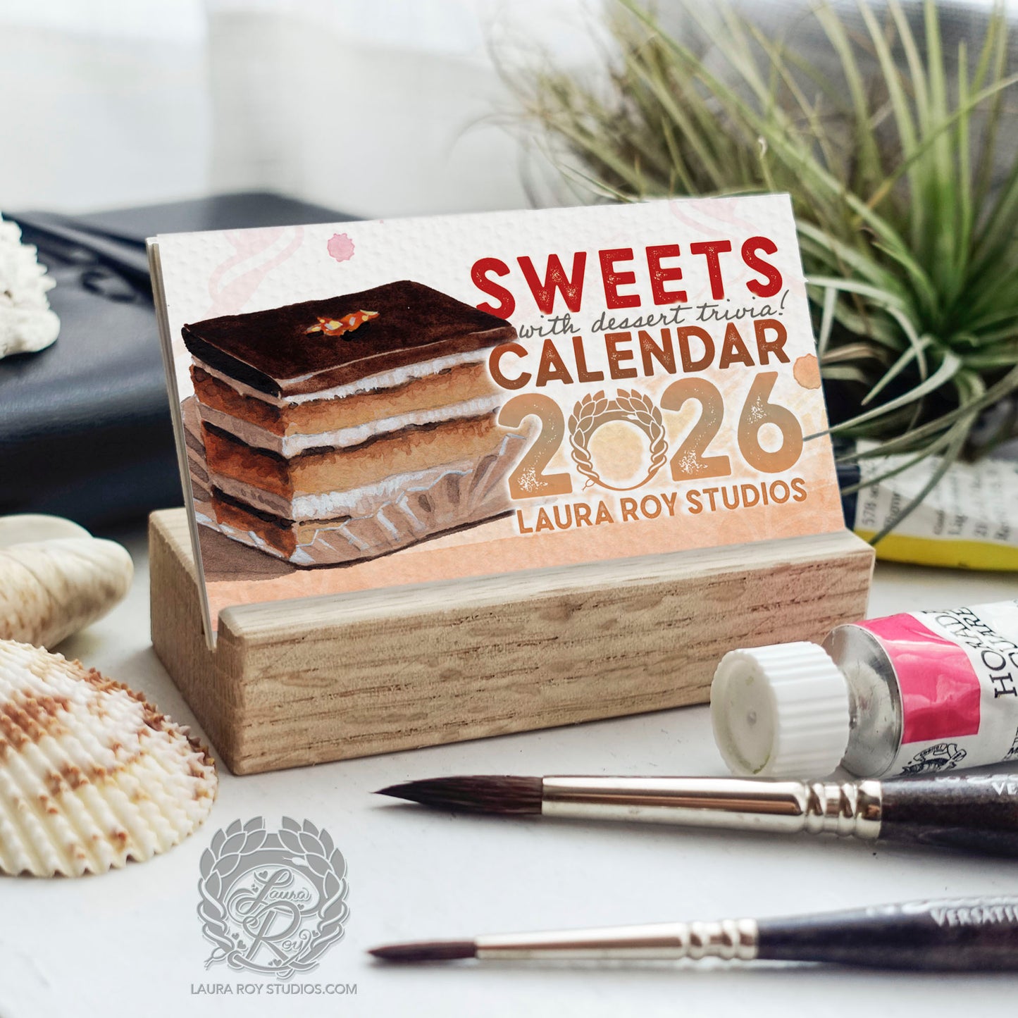 2026 Sweets Watercolor Mini Calendar