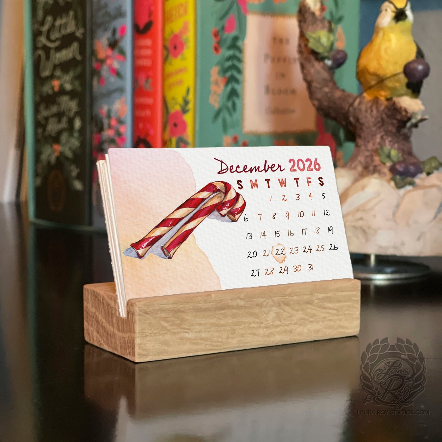 2026 Sweets Watercolor Mini Calendar