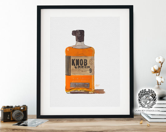 Knob Creek 9 Watercolor | Giclee Print