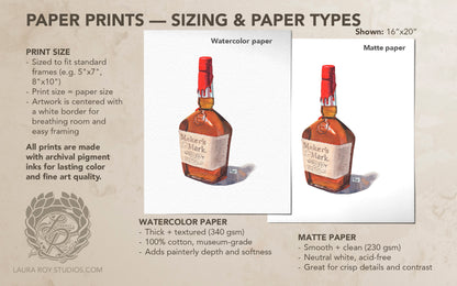 Maker's Mark Watercolor | Giclée Print