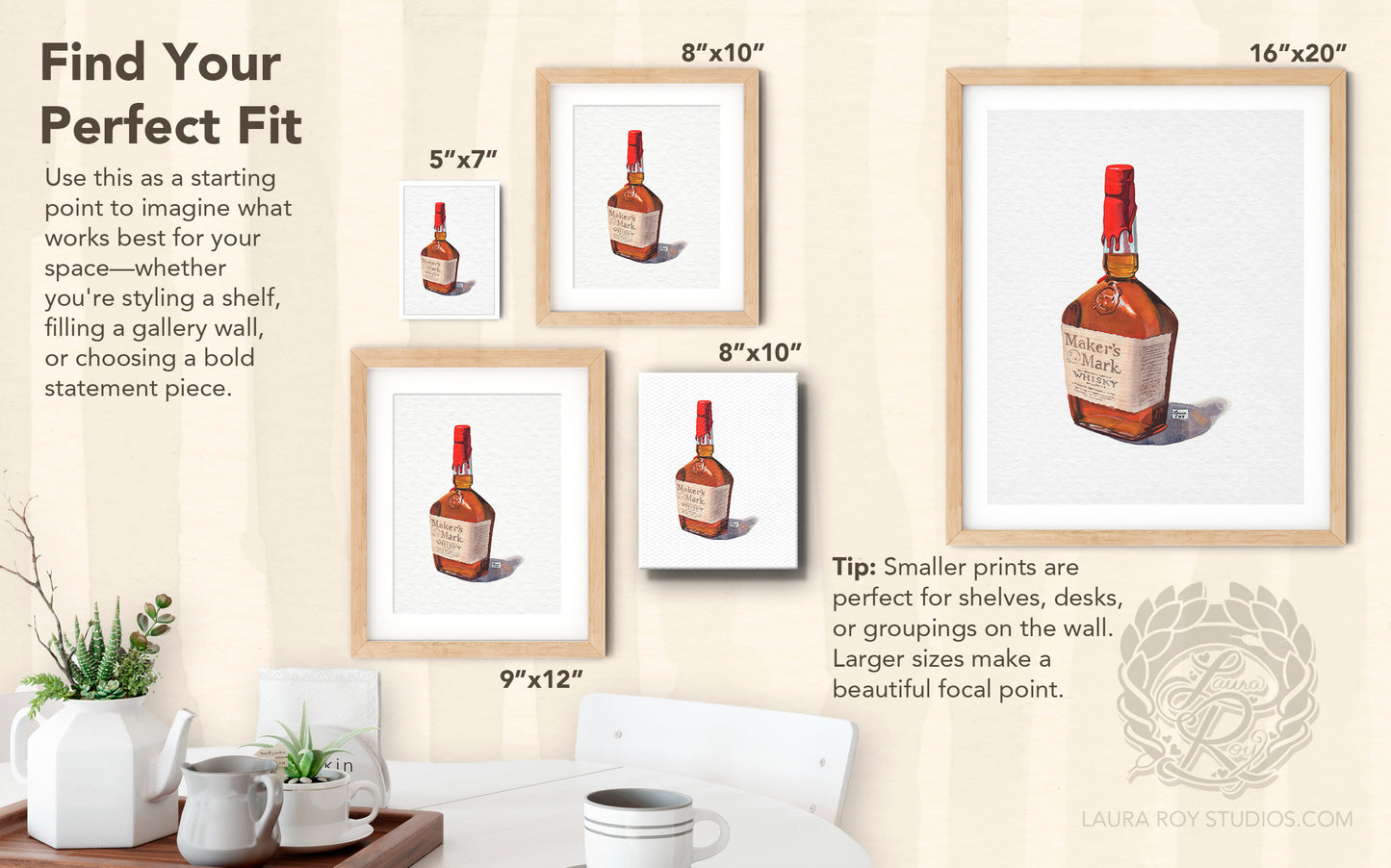Maker's Mark Watercolor | Giclée Print