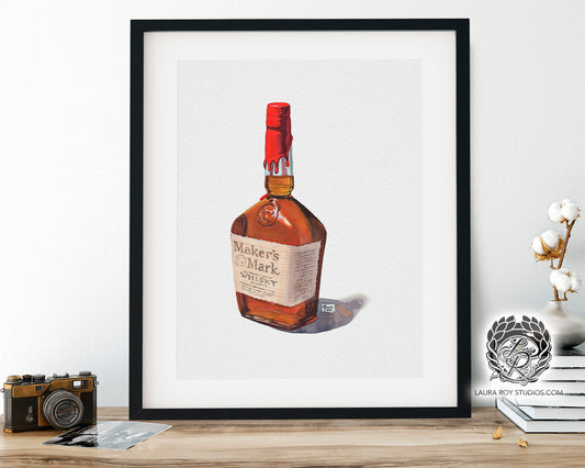 Maker's Mark Watercolor | Giclée Print