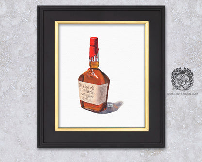 Maker's Mark Watercolor | Giclée Print