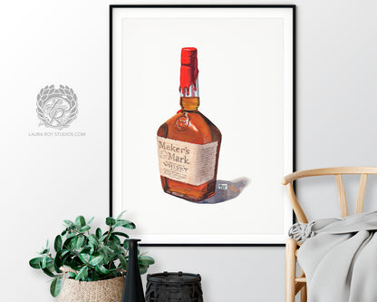 Maker's Mark Watercolor | Giclée Print