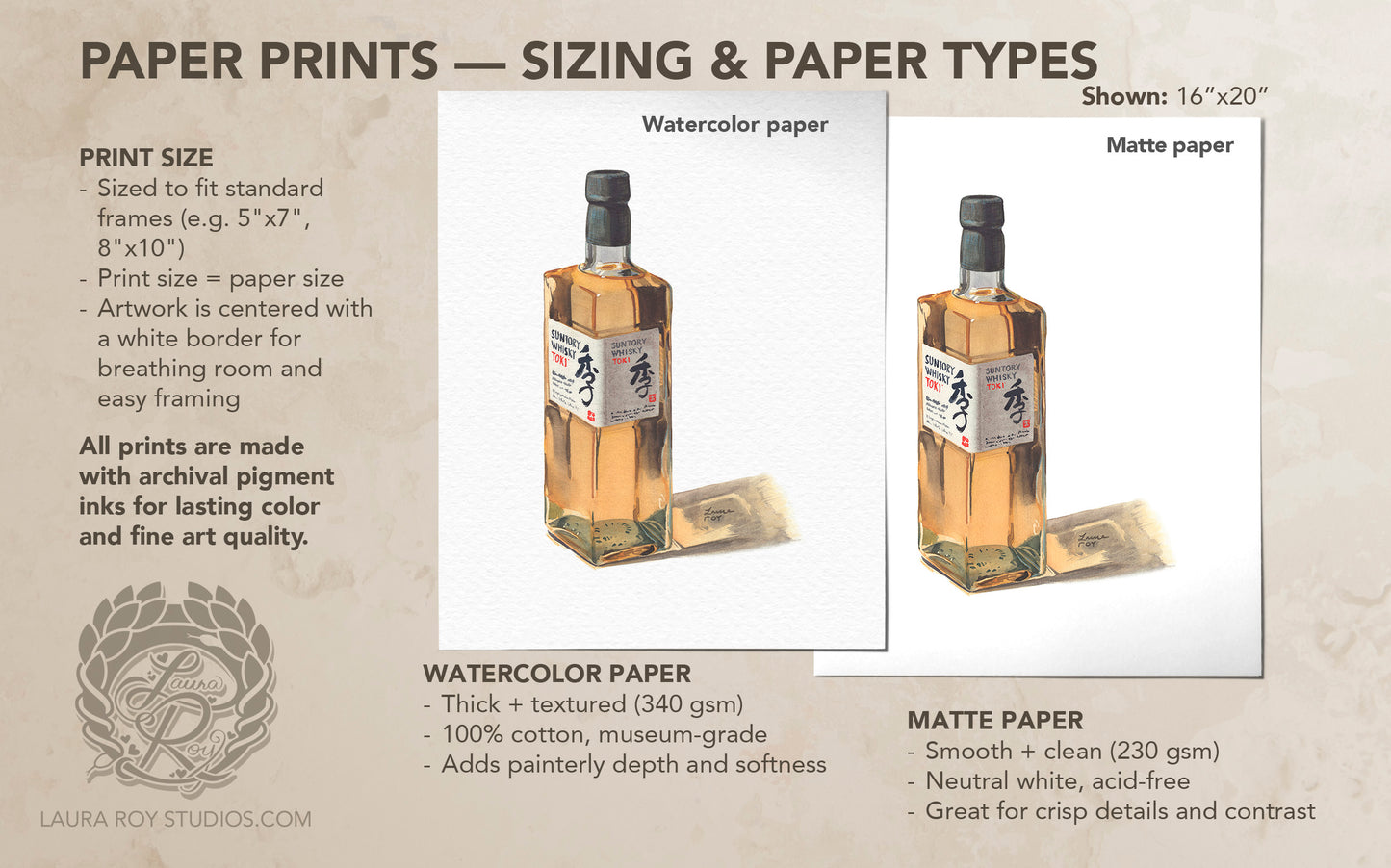 Suntory Toki Watercolor | Giclée Print