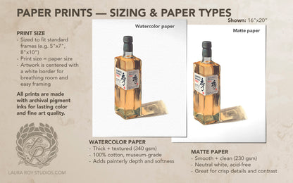 Suntory Toki Watercolor | Giclée Print