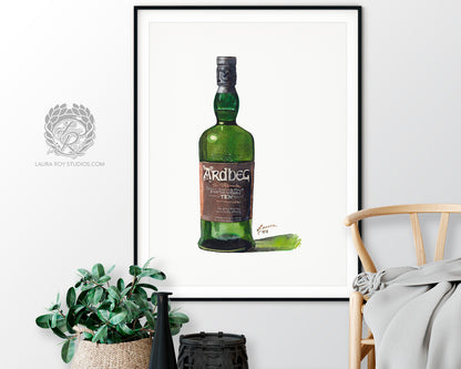 Ardbeg 10 Watercolor | Giclée Print