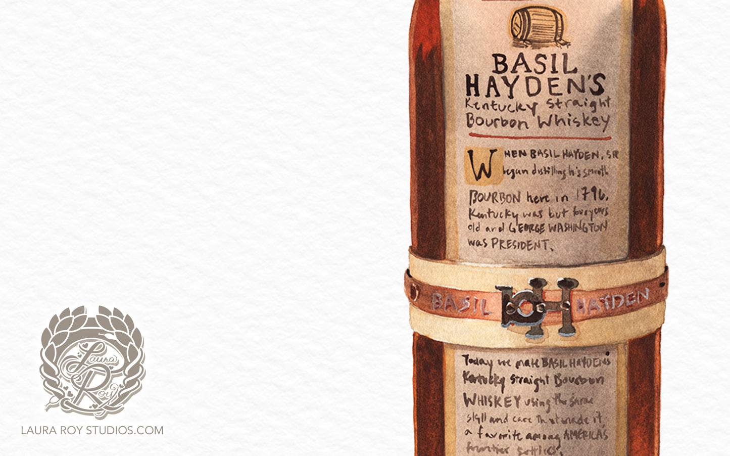Basil Hayden Watercolor | Giclée Print