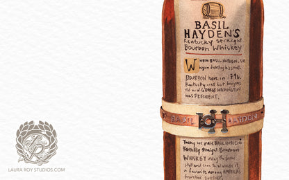 Basil Hayden Watercolor | Giclée Print