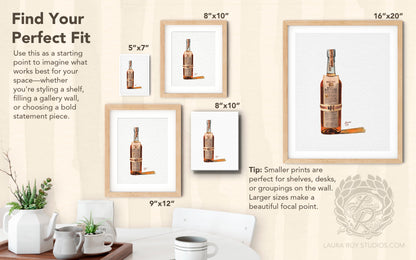 Basil Hayden Watercolor | Giclée Print