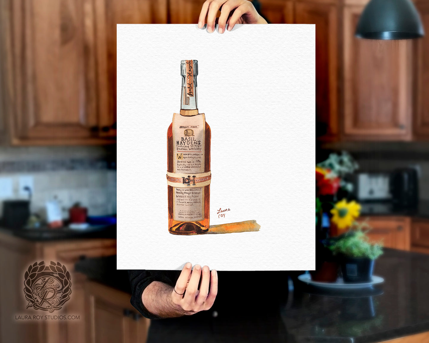 Basil Hayden Watercolor | Giclée Print