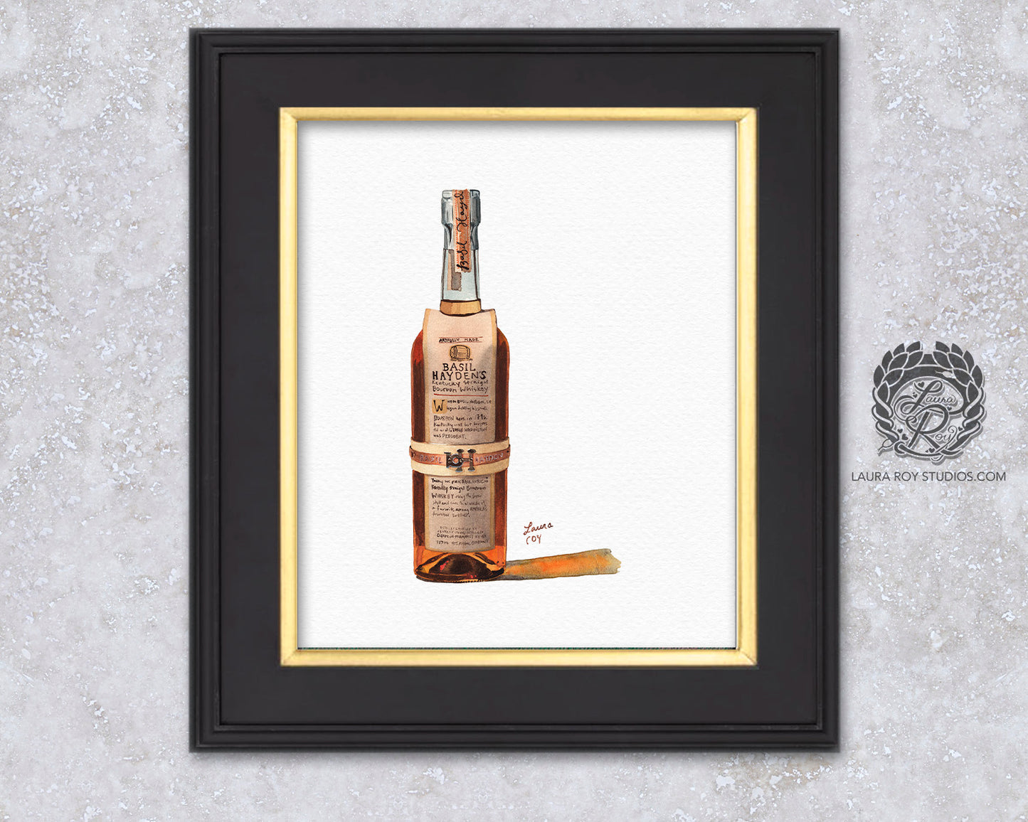 Basil Hayden Watercolor | Giclée Print