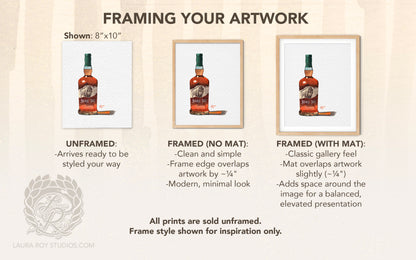 Buffalo Trace Watercolor | Giclee Print