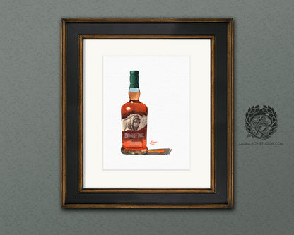 Buffalo Trace Watercolor | Giclee Print