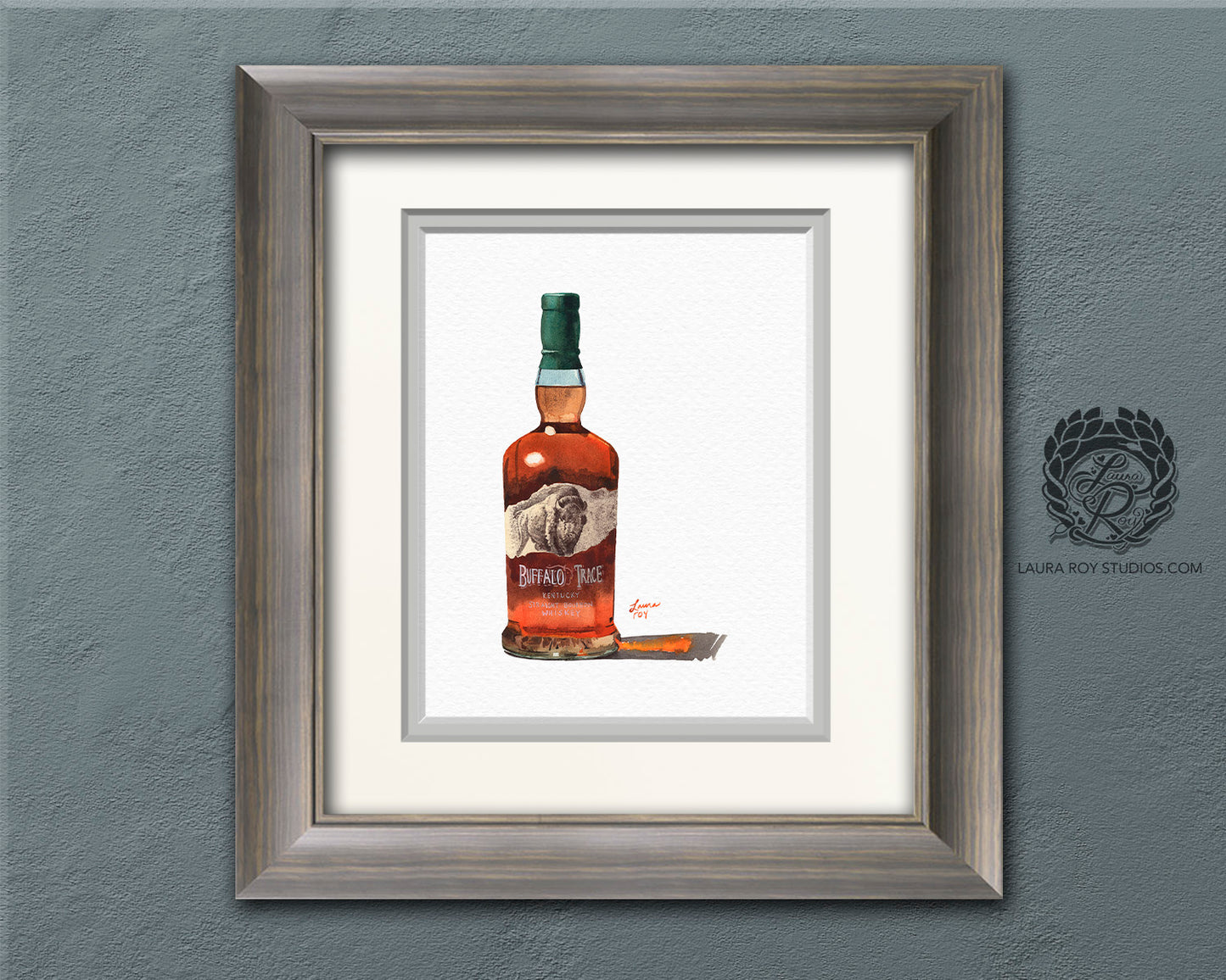Buffalo Trace Watercolor | Giclee Print