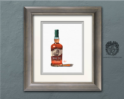Buffalo Trace Watercolor | Giclee Print