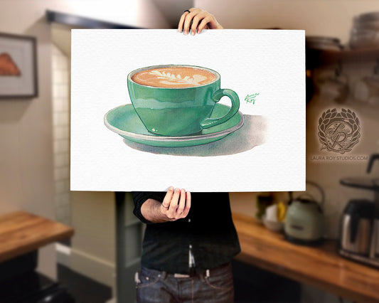 Watercolor Latte | Giclée Print