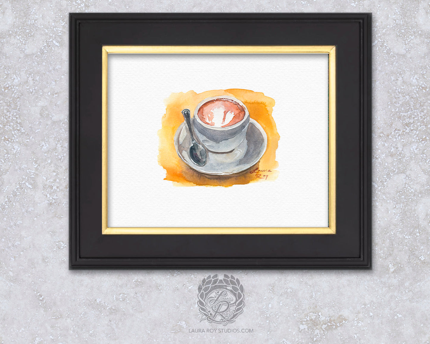 Watercolor Cappuccino Giclée Print
